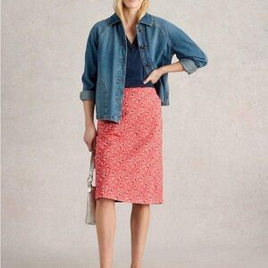 White Stuff Nell Reversible Stylish Pencil Skirt 6 NWT